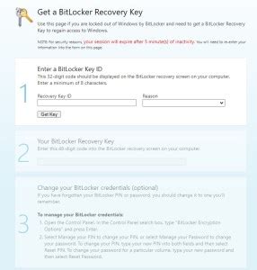 Image result for BitLocker Recovery Key ID