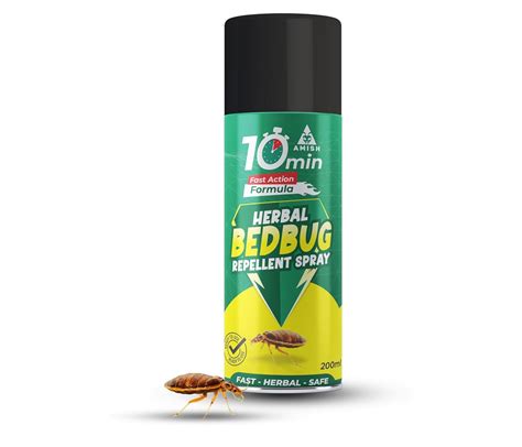 Amish Aerosol Bed Bug 200ML Pack Of 1 Herbal Bed Bug Spray,Ready To Use ...