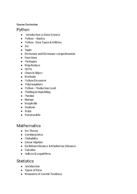 Image result for Python Course Curriculum