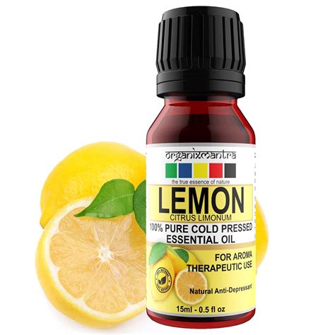 Buy Organix Mantra Lemon Essential Oil Steam Distilled- 100% Pure ...