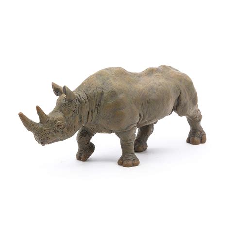 Buy Papo Black Rhinoceros Toy Figure, Gray Online at Low Prices in ...