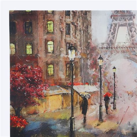 Buy Corsica Brezza Set of 2 Canvas Eiffel Tower Printed Picture Frames ...