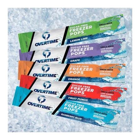 Proline Products Overtime Sugar-free Electrolyte Freezer Pops, 5 Flavor ...