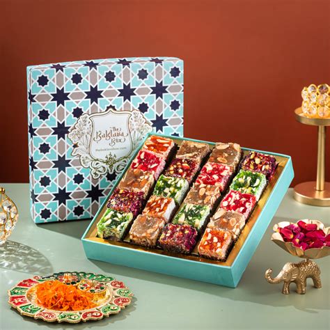 Blue Imperial Assorted Turkish Delight Sweets Box 1Kg – THE BAKLAVA BOX