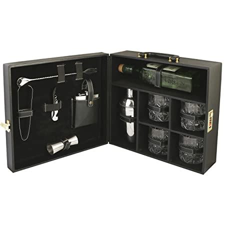 Buy Anything & Everything Portable Bar Set | Portable Leatherette Bar ...