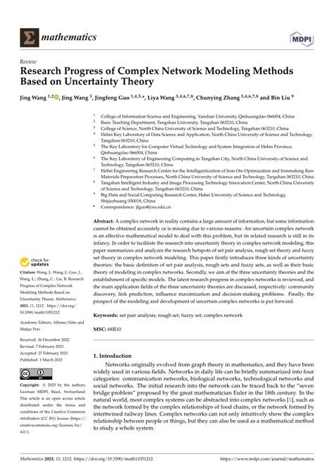 Complex Network Modeling 的图像结果