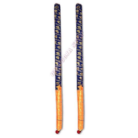 Designer Dandiya Sticks in Wood buy online from OM POOJA SHOP