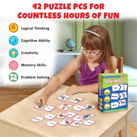 Little Berry | Little Berry Animals Learning Puzzle (42 Pcs) & Flash ...
