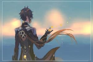 Genshin Impact Anime Boys Zhongli Genshin Impact Hd Matte Finish Poster ...