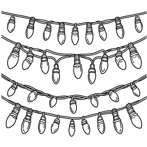 Christmas Coloring Pages Lights
