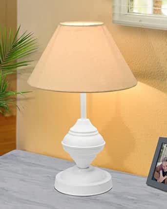 Buy Homesake ®Farmhouse Matt Table Lamp for Bedroom, White Modern ...