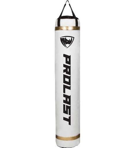 6ft 150lb Professional Muay Thai Boxing Heavy Punching Bag White/Gold ...