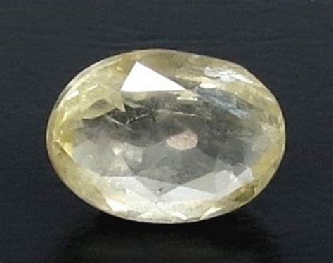 3.97/CT Natural Ceylonese Pukhraj with Govt Lab Certificate-12210 | Gem ...
