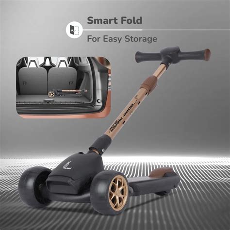 Road Runner Blaze Scooter For Kids With PU LED Wheels - R for Rabbit