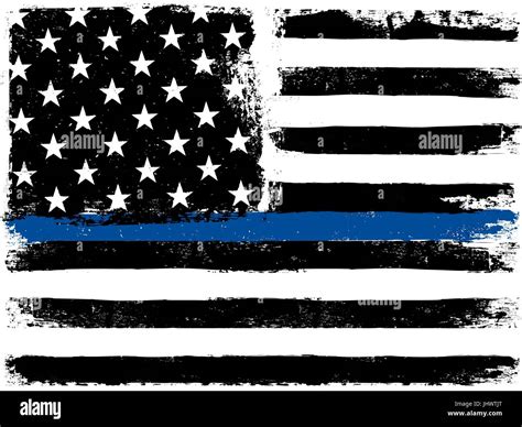 Significance Of Black And White American Flag With Blue Stripe at James ...