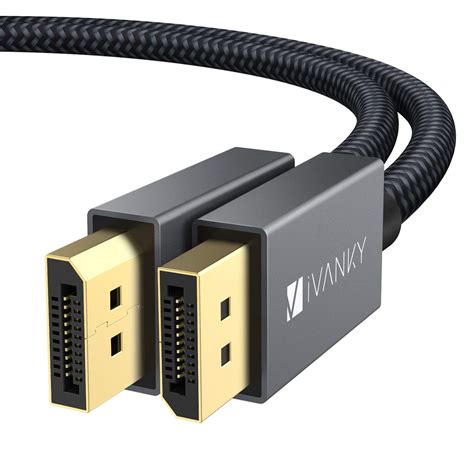 IVANKY DisplayPort Cable 6.6ft DP Cable Nylon Braided [2K@165Hz, 2K ...