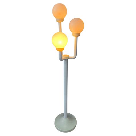 Red Willem Hagoort Space Age Floor Lamp - Mid Century Acrylic Glass ...