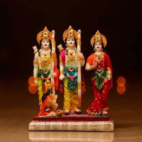 Marble Look Ram Darbar Statue Murti Idol ram | Ubuy India