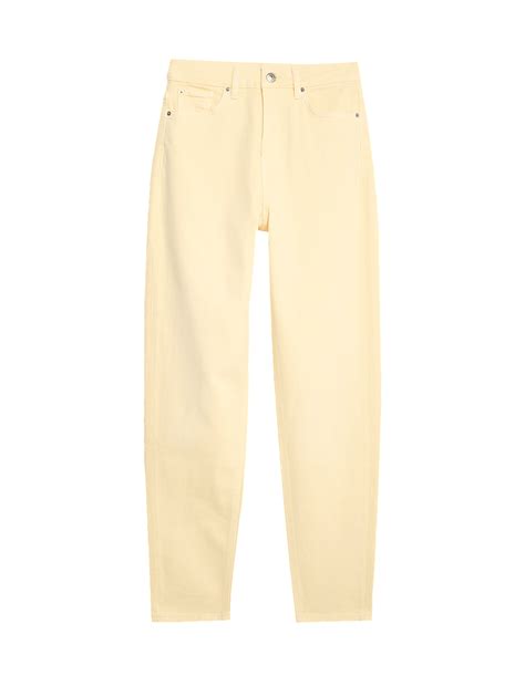 Buy Mom High Waisted Tapered Ankle Grazer Jeans at Marks & Spencer