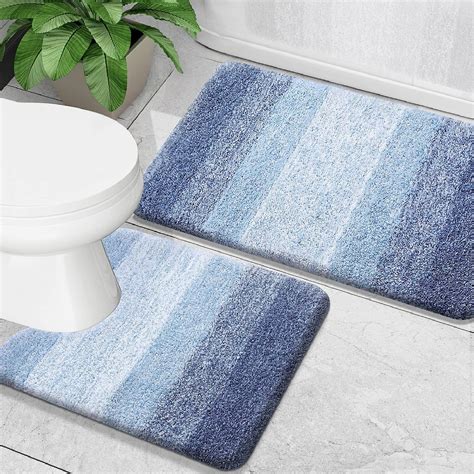 Amazon.com: OLANLY Luxury Bathroom Rug Set 2 Piece, Soft Absorbent ...