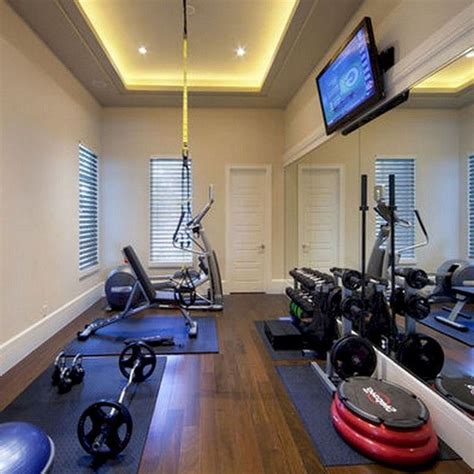 35 Nice Home Gym Design And Decor Ideas | Gym room at home, Home gym ...