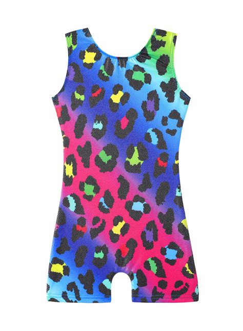 Gymnastics Leotards for Girls Unicorn Aurora Rainbow Mermaid Dinosaur Cupcake Sparkle Biketard ...