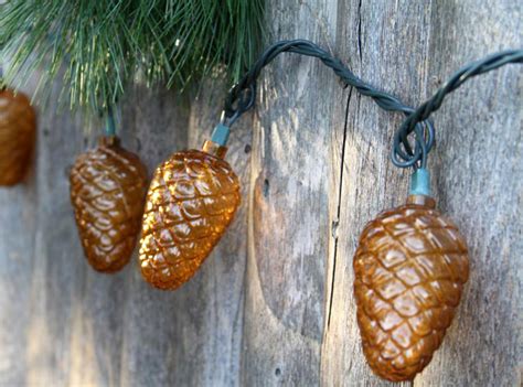 Image result for Pine Cone LED String Lights