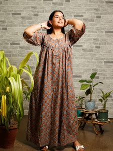 The Saffron Saga Women Nightdress - Buy The Saffron Saga Women ...