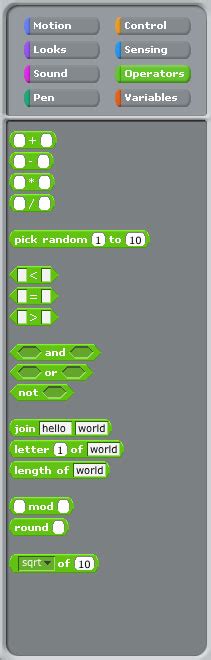 Using Operators in Scratch 的图像结果