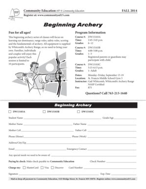 Fillable Online stfrancis k12 mn Details and registration form - ISD 15 ...