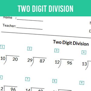 Image result for Two-Digit Division