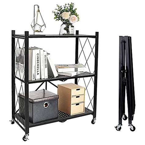 Buy Pecenda 3 Tier Free Installation Shelving Storage Unit, 3-Shelf ...