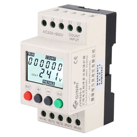Buy JVR800-2 Voltage Monitor Under Over Voltage Protector 3 Phase ...