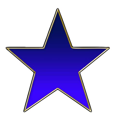 Blue Star PNG Pic - PNG Mart