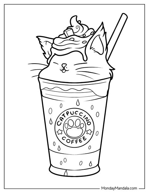 Unicorn Starbucks Coloring Pages at webkamilablog Blog