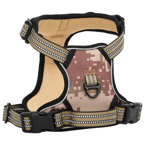 Natur Pur Dog Harness With Lead & Collar Adjustable Camouflage Brown L ...