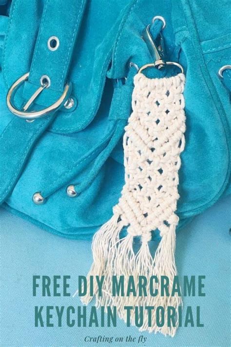 DIY Macrame Keychain Tutorial - Crafting on the Fly