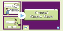 Simple Present Tense Warm-Up PowerPoint