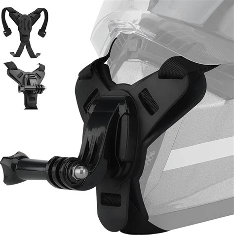 Amazon.com: Helmet Mount Chin Strap Clamp for GoPro Insta360 Motorcycle Dirt Bike Accessories ...