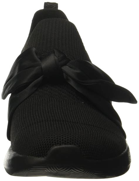 Skechers BOBS Women's Bobs Squad 2-Bow Overlay Slip on Engineered Knit ...