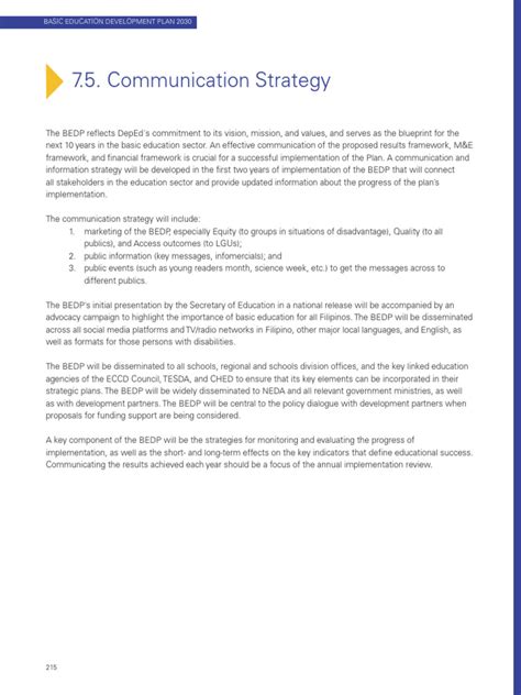 Image result for DepEd Development Plan Sample