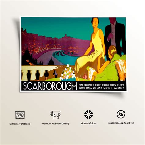 Buy Scarborough Travel Poster Art & Prints Online India at Best Price ...