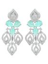 Mint Green American Diamond Jewellery Set for Women & Girls
