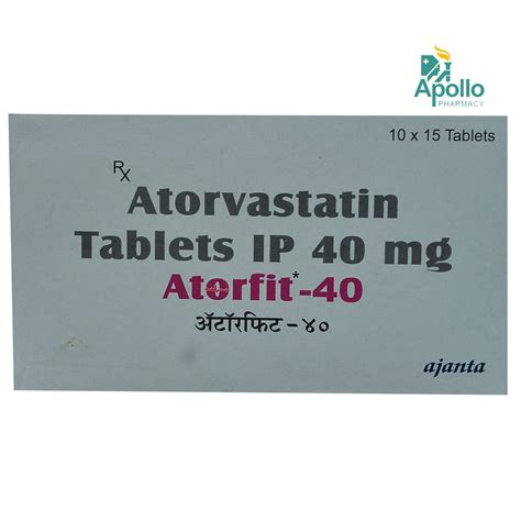 ATORFIT 40MG TABLET Price, Uses, Side Effects, Composition - Apollo ...