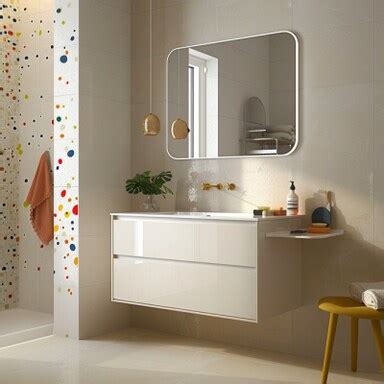 3 Bathroom with White Wall Colour and Porcelain Tile Flooring Design ...