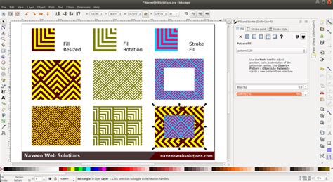 Inkscape Create Pattern 的图像结果