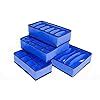 House of Quirk Fabric Set of 4 Foldable Storage Box Drawer Divider ...
