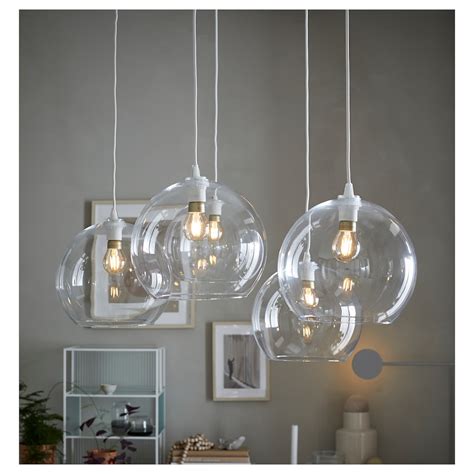 JAKOBSBYN pendant lamp shade, clear glass, 30 cm (12") - IKEA