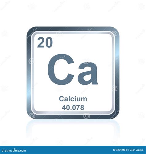 Chemical Element Calcium from the Periodic Table Stock Vector ...