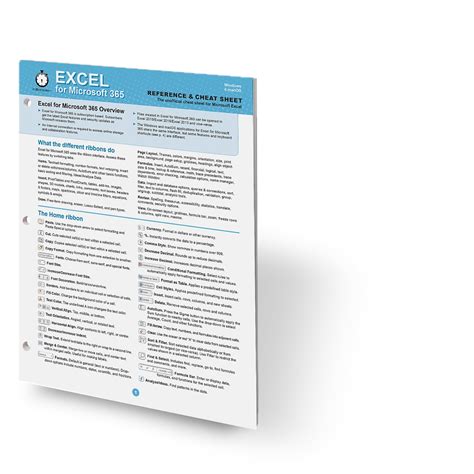 Buy Excel for Microsoft 365 Reference and Cheat Sheet: The unofficial ...